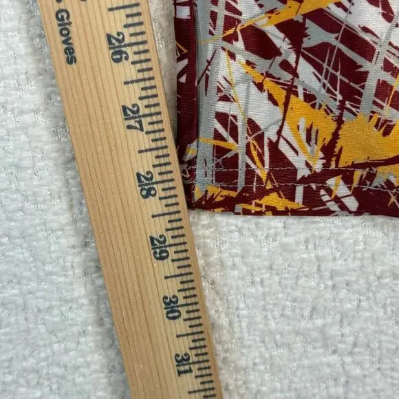 Zubaz NFL Women's maroon and yellow Washington Commanders leggings med - Picture 7 of 8